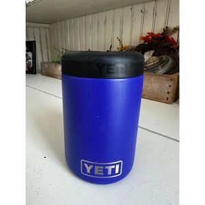 YETI Rambler Colster Can Insulator 12 oz Royal Blue Stainless Steel Koozie